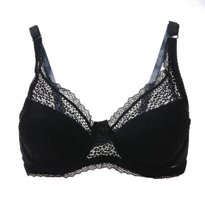 

Toponeto New Women Bra Embroidery Lace Bows Large Size Underwire Sexy Comfortabl Lingerie