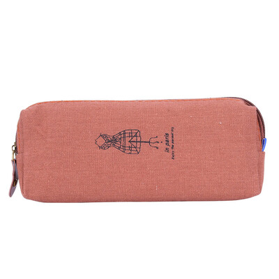 

Memory Of Paris Series Pencil Case Stationeries Storage Bag School Supplies Simple Cotton Hemp Vintage Pencil Bag