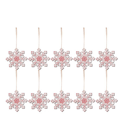 

Gobestart 10 pieces of wooden pendants Christmas decorations home improvement gifts