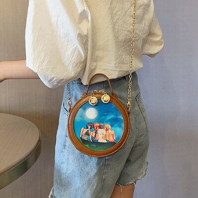 

Net red Sen mini portable bag female bag 2019 new wild gas chain shoulder bag ins Messenger bag