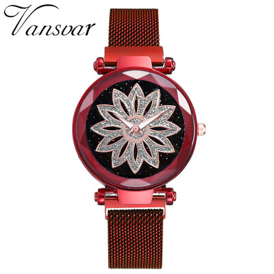 

RM Vansvar Fashion Starry Sky Good Luck Quartz Magnetic Buckle Belt Ladies Watch