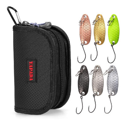

Water-resistant Fishing Lures Bag Hard Bait Paillette Spoon Lure Fishing Tackle Accessaries Storage Bag with 6pcs Multi Colors Min