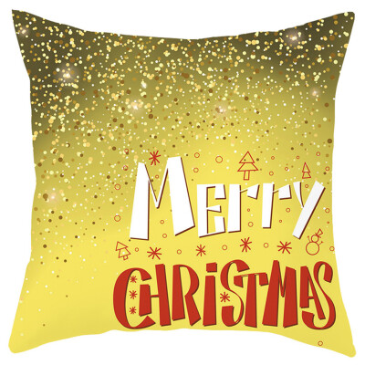 

Siaonvr Merry Christmas Short Plush Pillowcase Sofa Pad Set Home Decoration 18x18 Inch