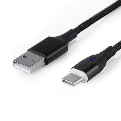 

Magnetic Type-C Nylon Braided 1m 5V 3A Fast Charging Data Cable wLight