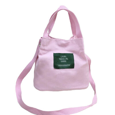 

Outdoor Solid Color Casual Women Canvas Tote Lightweight Crossbody Shoulder Bag