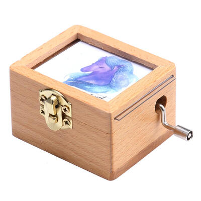 

Sky City Wooden Handmade Music Boxes Pretty Hand Crank Tower Birthday Gift