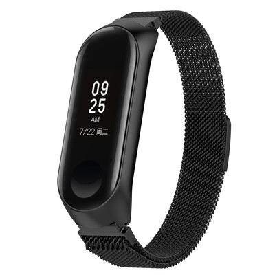 

〖Follure〗Small Milanese Magnetic Stainless Steel Watch Band Strap For Xiaomi Mi Band 3