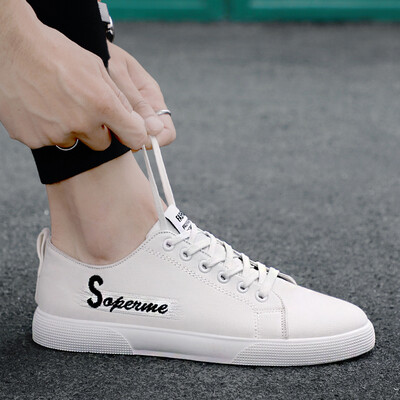 

Autumn youth cloth shoes mens casual flat shoes Korean version of the trend of wild tide shoes simple small black shoes mens shoes