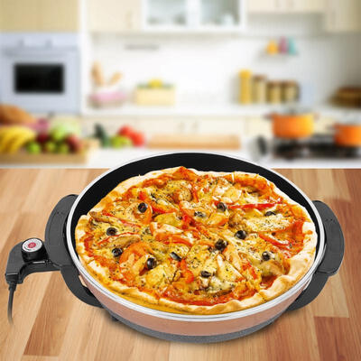 

Greensen 1500W Multifunctional Non-stick Frying Pizza Pan Electric Heating Skillet with Lid
