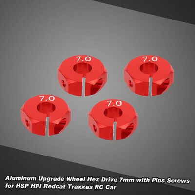 

Siaonvr Aluminum Upgrade Wheel Hex Drive 7mm with Pins Screws For HSP Traxxas RC Car