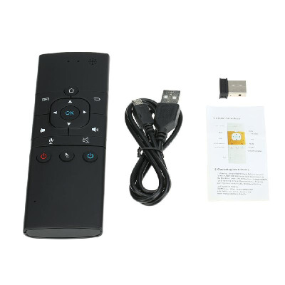 

24G 6-Axis Air Mouse Remote Control Wireless Keyboard Mouse w MIC 3-Gyro & 3-Gravity Sensor for MINI PC Smart TV Android TV BOX