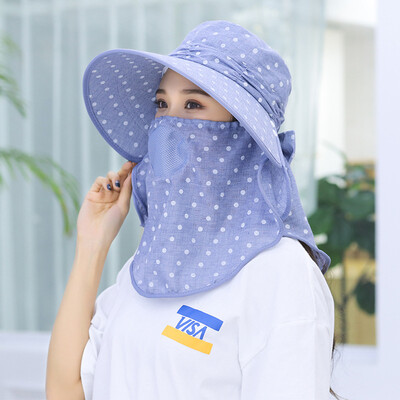 

Anti-UV Sun Hat Sunscreen Foldable Joker Summer Outdoor Tea Picking Travel Hat Lady Sun Hat