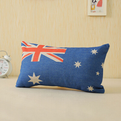 

Siaonvr New Creative Flag Series Cushion Covers Decorative Pillows Australia