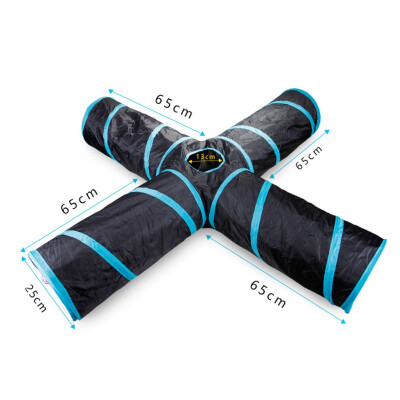 

Pet Cat Tunnel Toys 4 Holes 5 Holes Collapsible Portable Cat Play Tube For Cats Interactive Puzzle Toy