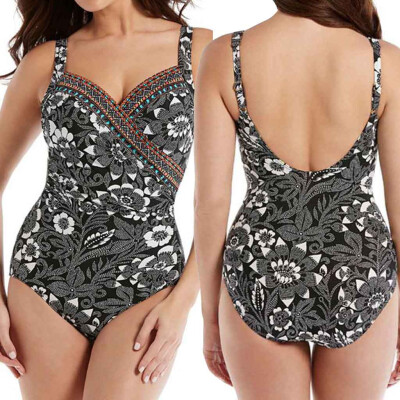 

Saidsome Sexy Women One Piece Print Swimsuit Push Up Padded Bikini Swimwear