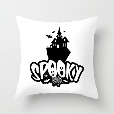 

18&39&39 New Halloween Pillowcase Ghost Witch Pumpkin Cushion Cover Skull Throw Pillow Case Decor