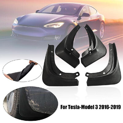 

2019 Car Mud Flaps-Splash Guard Mudguard Dirtboard For Tesla-Model 3