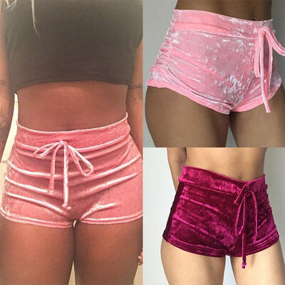 

Fashion Women Summer Sports Shorts Gym Yoga Workout Waistband Skinny Pants Short