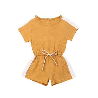 

Kids Newborn Baby Girls Casual Romper Jumpsuit Bodysuit Clothes Outfits Set