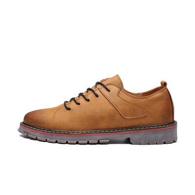 

Dream Snow Dragon 2018 autumn new mens casual tooling shoes with round head low to help mens shoes