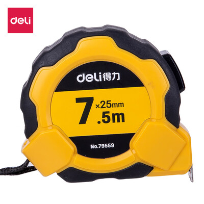 

Deli deli 75m plastic shell self-locking steel tape measure office decoration choice 79595