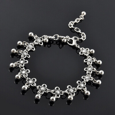 

Fashion Women Silver Bead Anklet Chain Ankle Bracelet Barefoot Sandal Beach Foot
