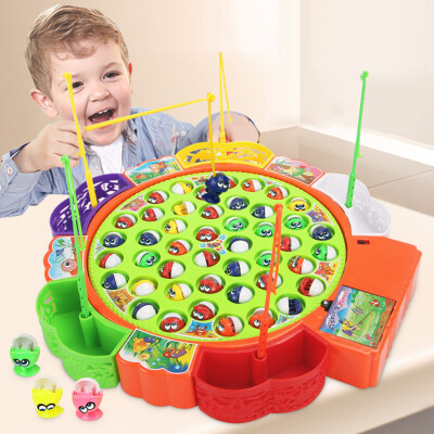 

Tailored Child Baby Cute Magnetic Toy Intelligence Fishing Tool Automatic Music Fish Toy