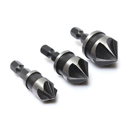 

3x Hex Countersink Boring Set Suit for Wood Metal Quick Change Drill Bit Tools