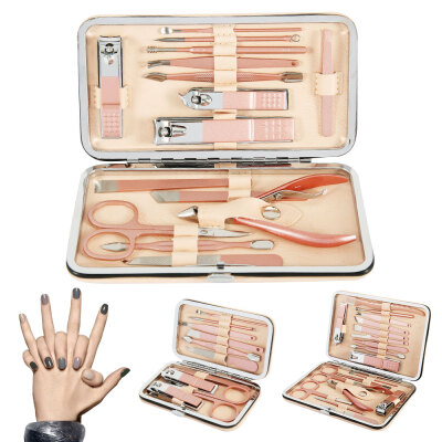 

101518Pcs Rose Gold Nail Scissors Set Nail Clippers Pedicure Beauty Nail Tools