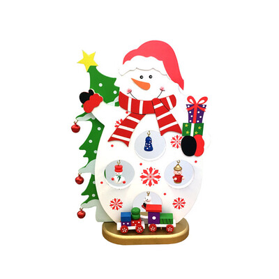 

〖Follure〗Christmas Wooden Tree Mini Christmas Tree Ornaments Desktop for Kids Gift Home