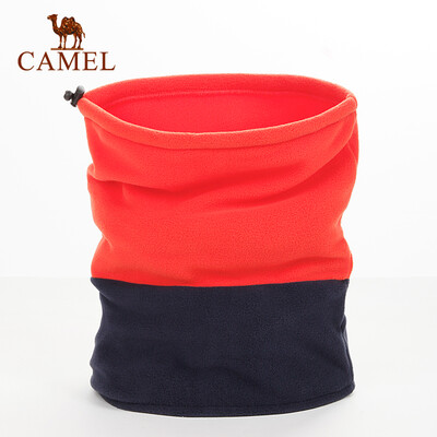 

Camel outdoor neutral bib autumn&winter warm&windproof solid color comfortable scarf simple light scarf orange red A5W320106