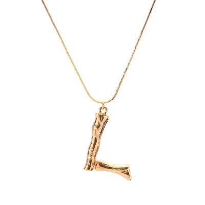 

Gold Letter Necklace Hot Fashion Vintage Jewelry Hyperbole Big English Letter Pendant Gold Chain Dangle Necklace For Women Gift