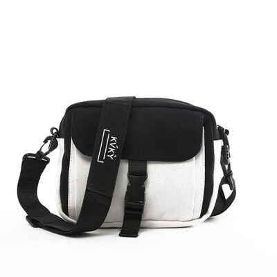 

Mini slanting bag lady canvas bag single shoulder bag moist mobile phone bag collision color trampoline light net red bag