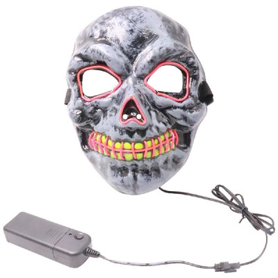 

Halloween Party Mask LED Scary Flash Mask EL Line Light Mask Cosplay Mask Party Clothing Mask Supplies Multi-color Optional
