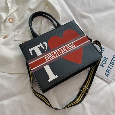 

Autumn new womens bag 2019 Korean version of the new printed tote bag retro large capacity shoulder shopping bag bag