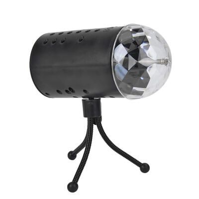 

LED Colorful Rotating Stage Light 3W RGB Crystal Magic Ball DJ Disco Lamp