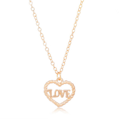

New Arrival Great Heart Letter Jewelry Sets For Women Popular Style High Quality Wedding Necklace Jewelry Sets For Ladies