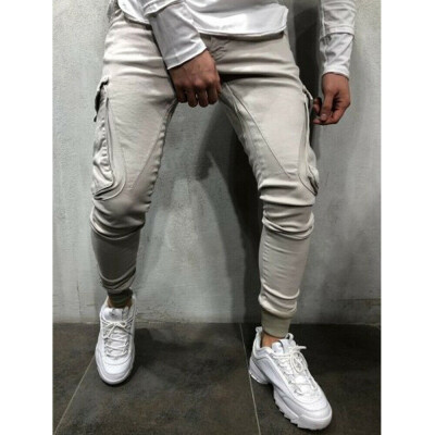 

SUNSIOM Mens Track Pants Casual Sport Gym Jogging Jogger Pencil Pants Trousers Bottoms