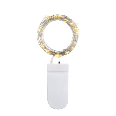 

3Meters98FT 30LEDs Starry Copper Wire String Battery Operated Powered Extra Flexible Bendable Light Strip for Holiday Festival D