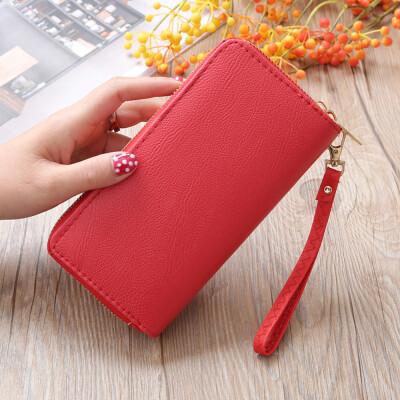 

Tailored Fashion Women Lichee Pattern Road Wallet Coin Bag Purse Phone Bag Black