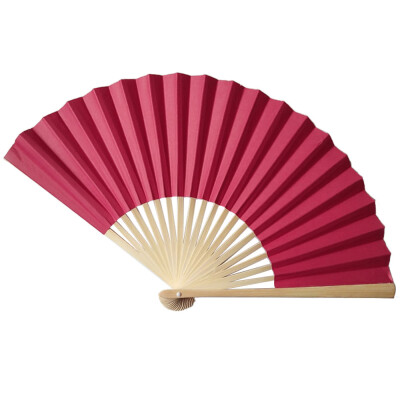 

Siaonvr Chinese Style Hand Held Fan Bamboo Paper Folding Fan Party Wedding Decor