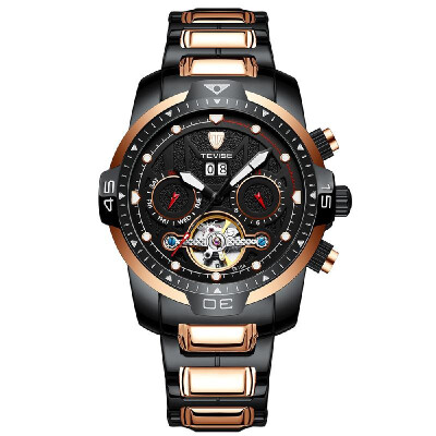 

TEVISE T816A Automatic Mechanical Movement Men Watch Self-Winding Manual Winding Wind-Up Skeleton Wrist Watch 3ATM Waterproof Lumi