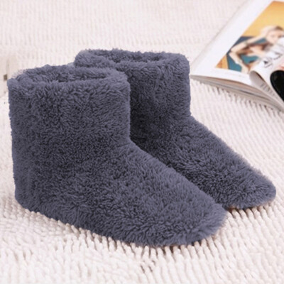 

Electric USB Warmer Foot Shoes Plush Warm Slipper Feet Heating Washable Winter