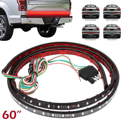 

60" LED Strip Tallgate Light Bar Reverse Brake Signal Light IP65 Waterproof for Cars Truck