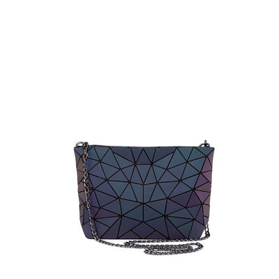 

Lovevook women shoulder bags luxury designer foldable messenger bag geometric luminous color crossbody bag female for ladies