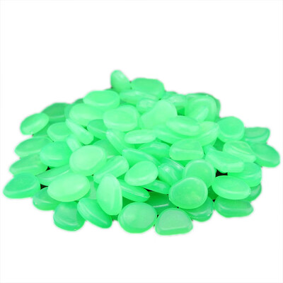 

Gobestart 50 Glow in Dark Pebbles Stone Home Garden Walkway Aquarium Fish Tank Valentine