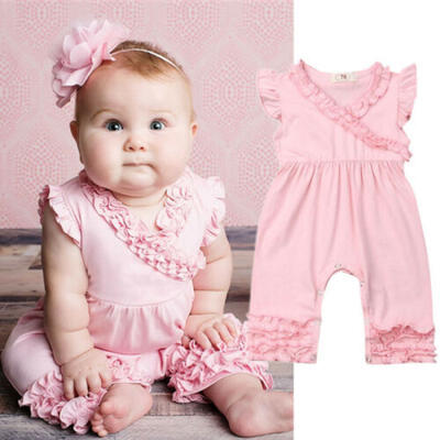 

US Toddler Kids Baby Girl Floral Romper Bodysuit Jumpsuit Pants Outfits Clothes