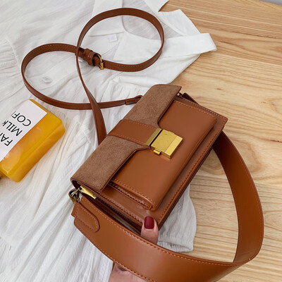 

Girls small bag new Korean fashion wild Messenger bag lock single shoulder portable small square bag tide