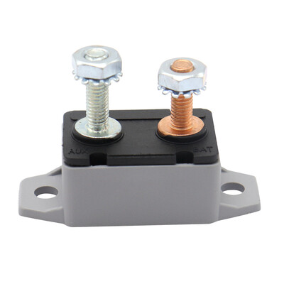 

40A Plastic Case Auto Reset Car Boat Bus Rv Dual Socket Bolt 6-28V Circuit Breaker Universal Type