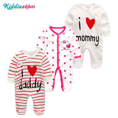 

3PCSLot Childlike novel 0-12M Cotton Baby Rompers Newborn Baby Boys Clothes Bodysuits Baby Girls Clothes Babywear Clothing Sets